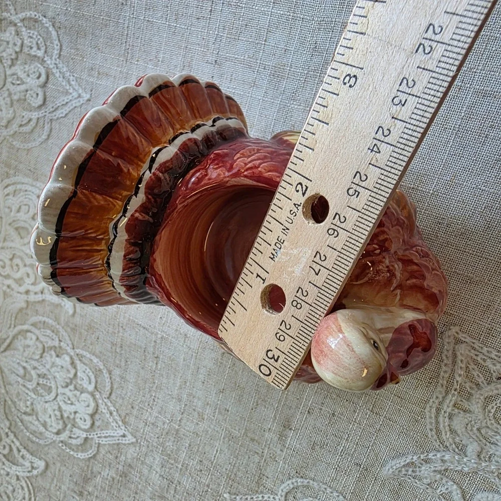Yankee Candle Turkey Tea Light Holder Small Brown 2012 Thanksgiving Decor